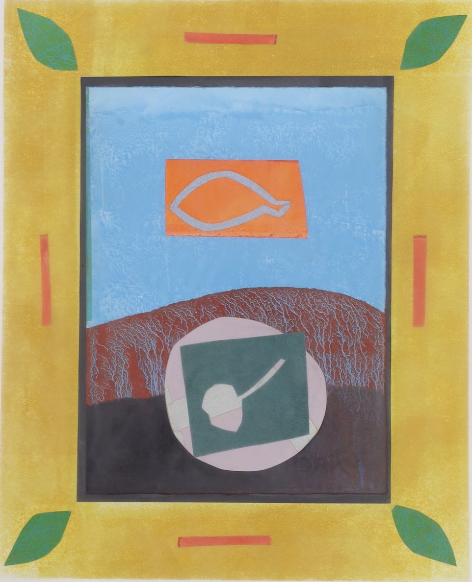 Dale Devereux Barker (1962-), two Unique State prints, 'Company', signed and dated '92, 'I Saw the Number 3', 44 x 35cm, and an archive proof print by another hand, 'Mary's Dream', 25 x 32cm